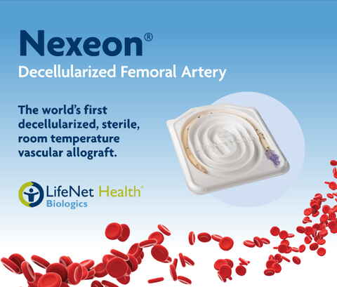 Nexeon: Intended for use as a conduit for blood flow in the peripheral vasculature.
